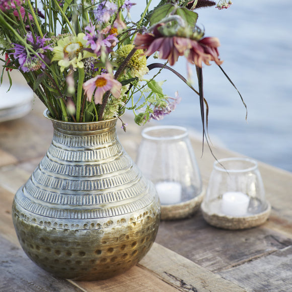 SECONDS - Recycled Aluminim Vase in Brass