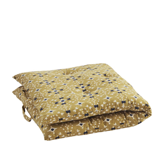 Mustard and Blue Cotton Mattress