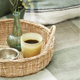 Round Rattan Trays