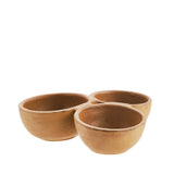 Trio of Terracotta Bowls