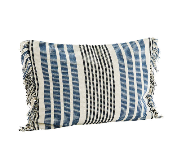 Blue stripe cushions sale