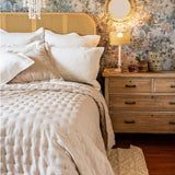 Portofino Beadspread in Oatmeal 250x260cm