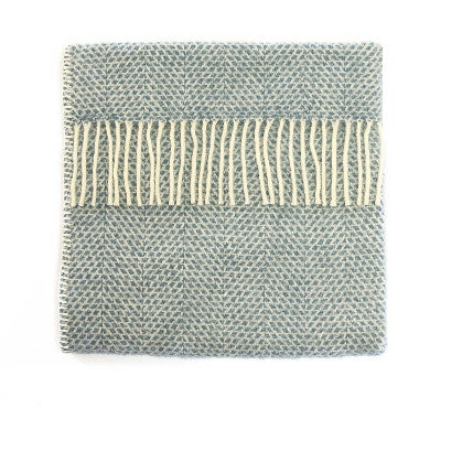 Pure New Wool Beehive Pram Blanket - Petrol Blue