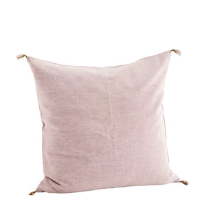 Washed Cotton Cushion in Dusty Rose