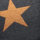 Charcoal Star Doormat - Large