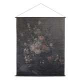 Faded Floral Canvas Wallhanging - Large