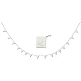 White Cotton And Jute Bunting