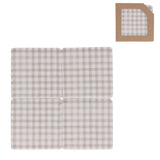 Pack of Four Taupe Gingham Coasters