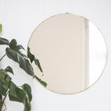 Round Brass Mirror