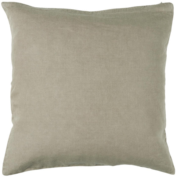 Square Linen Cushion in Vole