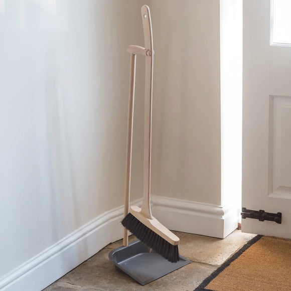 Long Handled Beech Dustpan and Brush