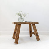 Recycled Teak Milking Stool