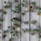 Cedar Garland with Pine Cones