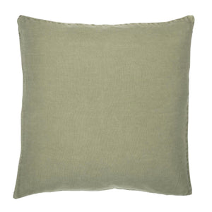 Olive Linen Square Cushion