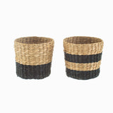 Mini Black Seagrass Baskets