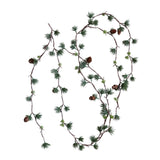 Cedar Garland with Pine Cones
