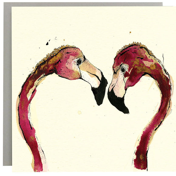 Flamingo Love - Card