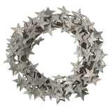 Rustic Glitter Star Wreath