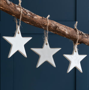 Glazed Ceramic Star Decoration
