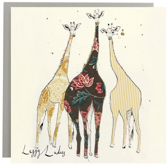 Leggy Ladies Greetings Card