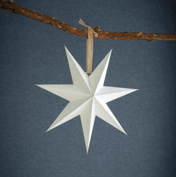 White Paper Star Decoration 45cm