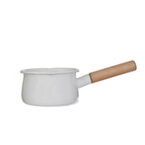 Enamel Milk Pan in Warm White