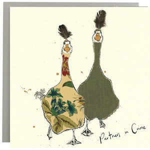 Partners in Crime Greetings Card