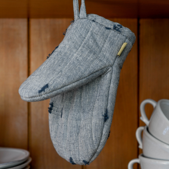 Half Oven Glove in Slate