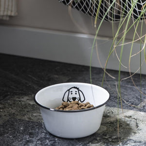 Small Enamel Dog Bowl