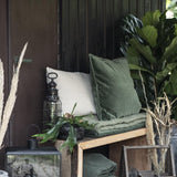 Velvet Cushion Forest Green