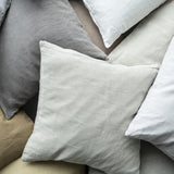 Square Linen Cushion in Vole