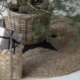 Round Jute Rug with Star