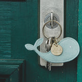 Suede Whale Keyring