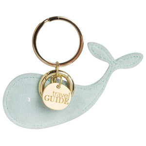 Suede Whale Keyring