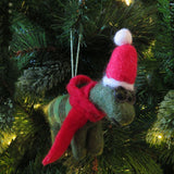 Handmade Felt Dinosaur Decoration