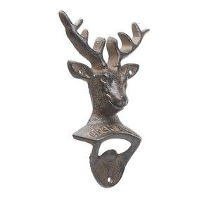 Iron Stag Wall Bottle Opener