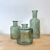 Glass Bottle -Vintage Green