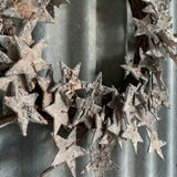 Rustic Glitter Star Wreath