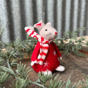 Red Felt Mouse