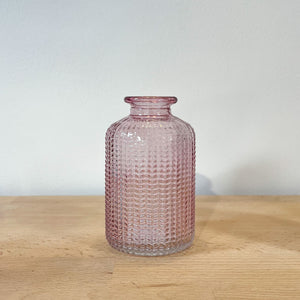 Dusky Pink Dimpled Bottle