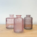 Dusky Pink Dimpled Bottle