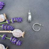 Wild Flower Hoop Stud Earrings