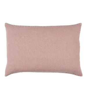 Rectangle Linen Cushion in Rose Pink