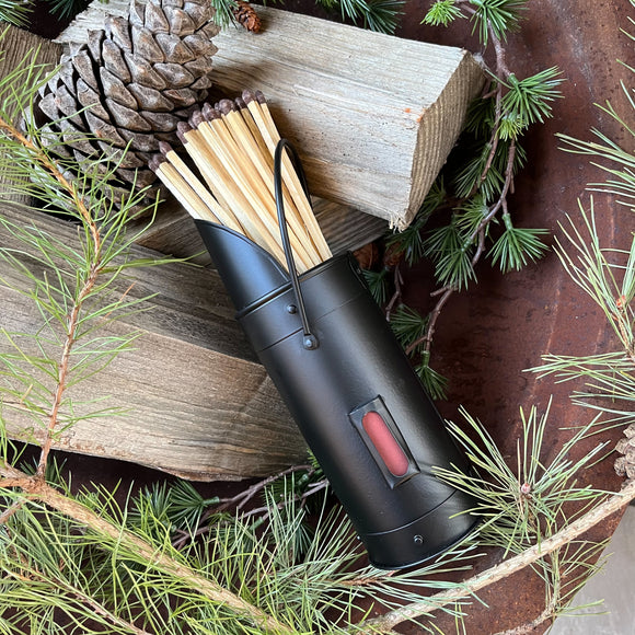 Black Metal Matchstick Holder