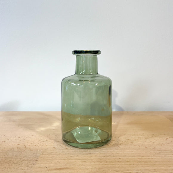 Small Glass Bottle - Vintage Green
