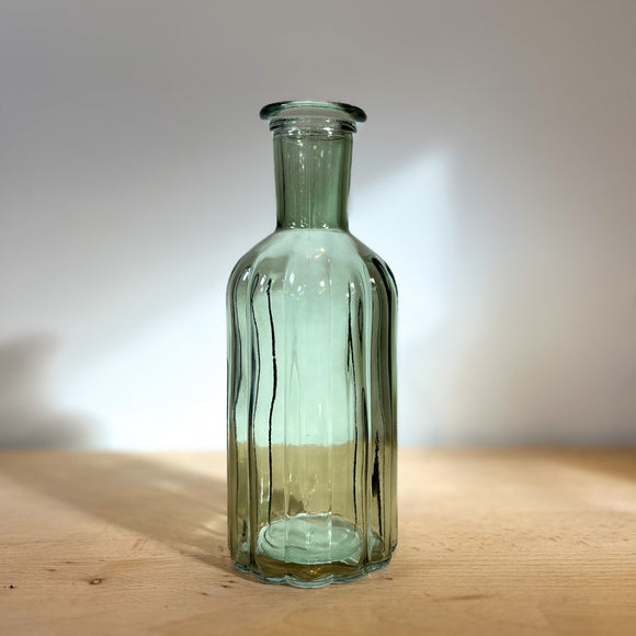 Glass Bottle -Vintage Green