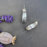 Wild Flower Hoop Stud Earrings