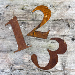 Rusty Metal Numbers