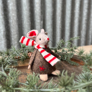 Brown Felt Mouse