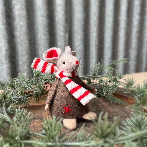 Brown Felt Mouse